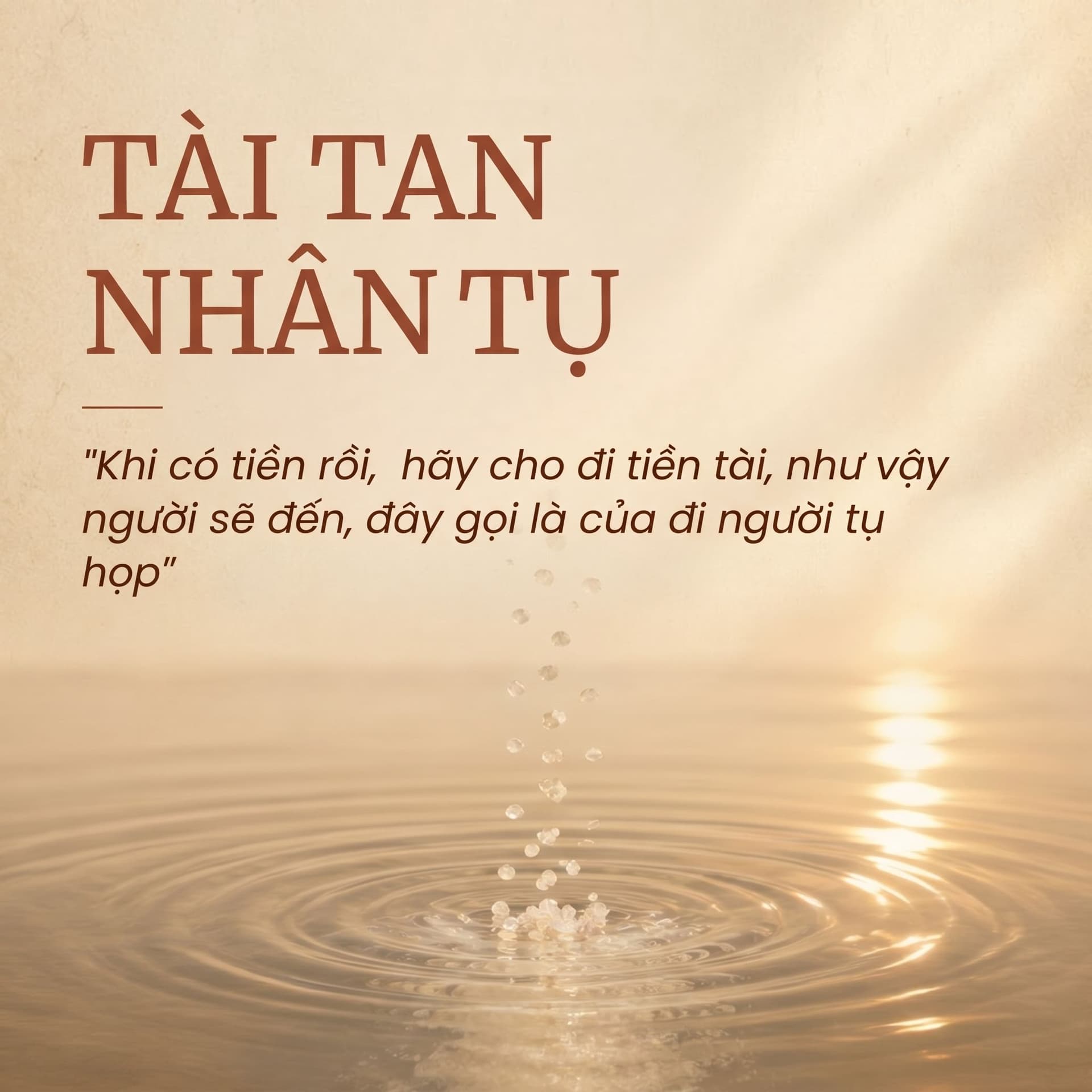 TÀI TAN NHÂN TỤ